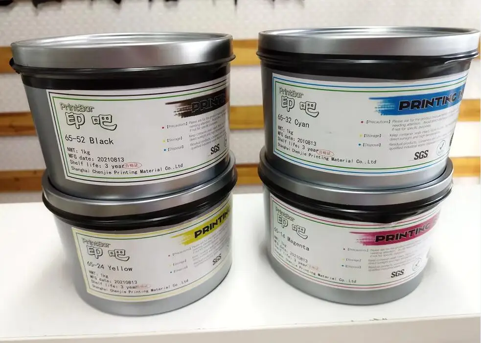 Soy based CMYK process ink for offset printing