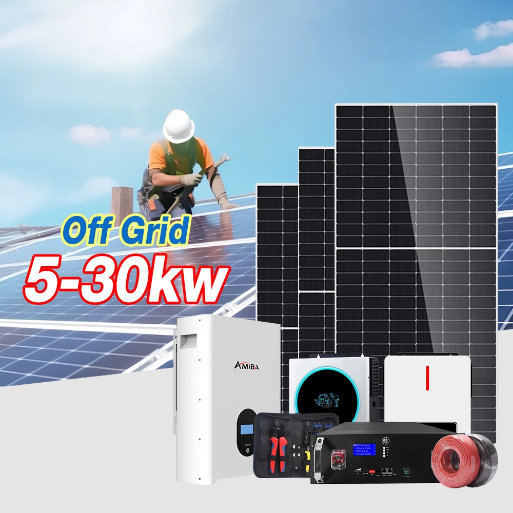 Solar power station 8kw 10kw 15kw hybrid power solar system home panel with battery and inverter complete kit