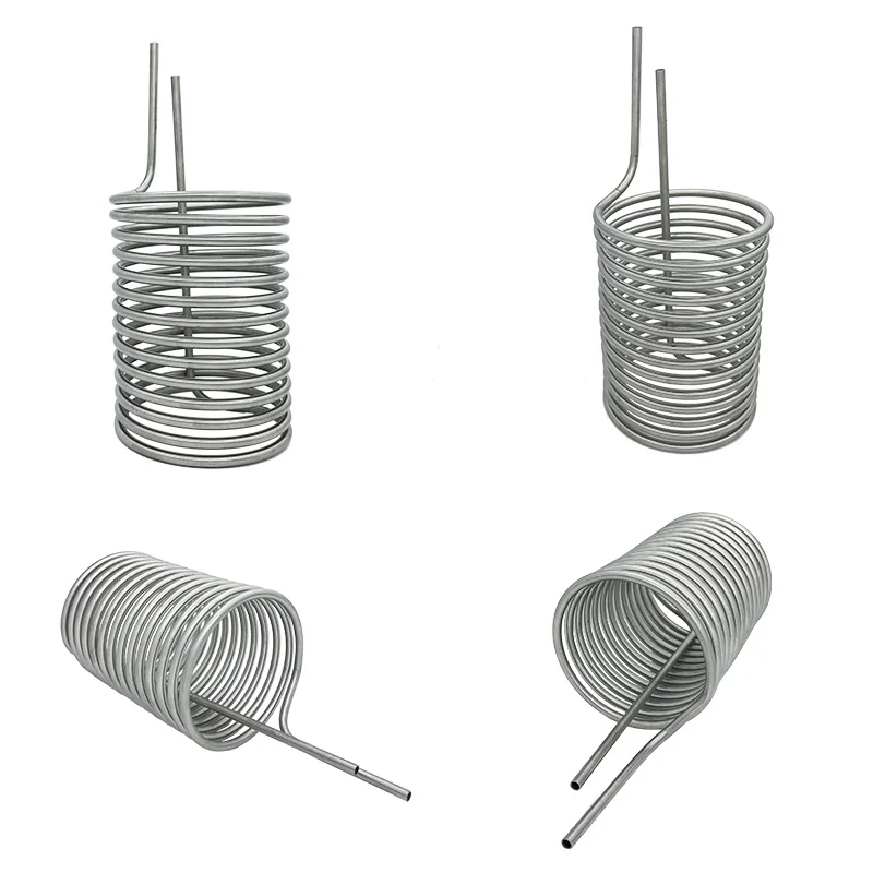 Excellent Temperature Resistance 201 304 316L Stainless Steel Spiral Coil Heat Exchanger