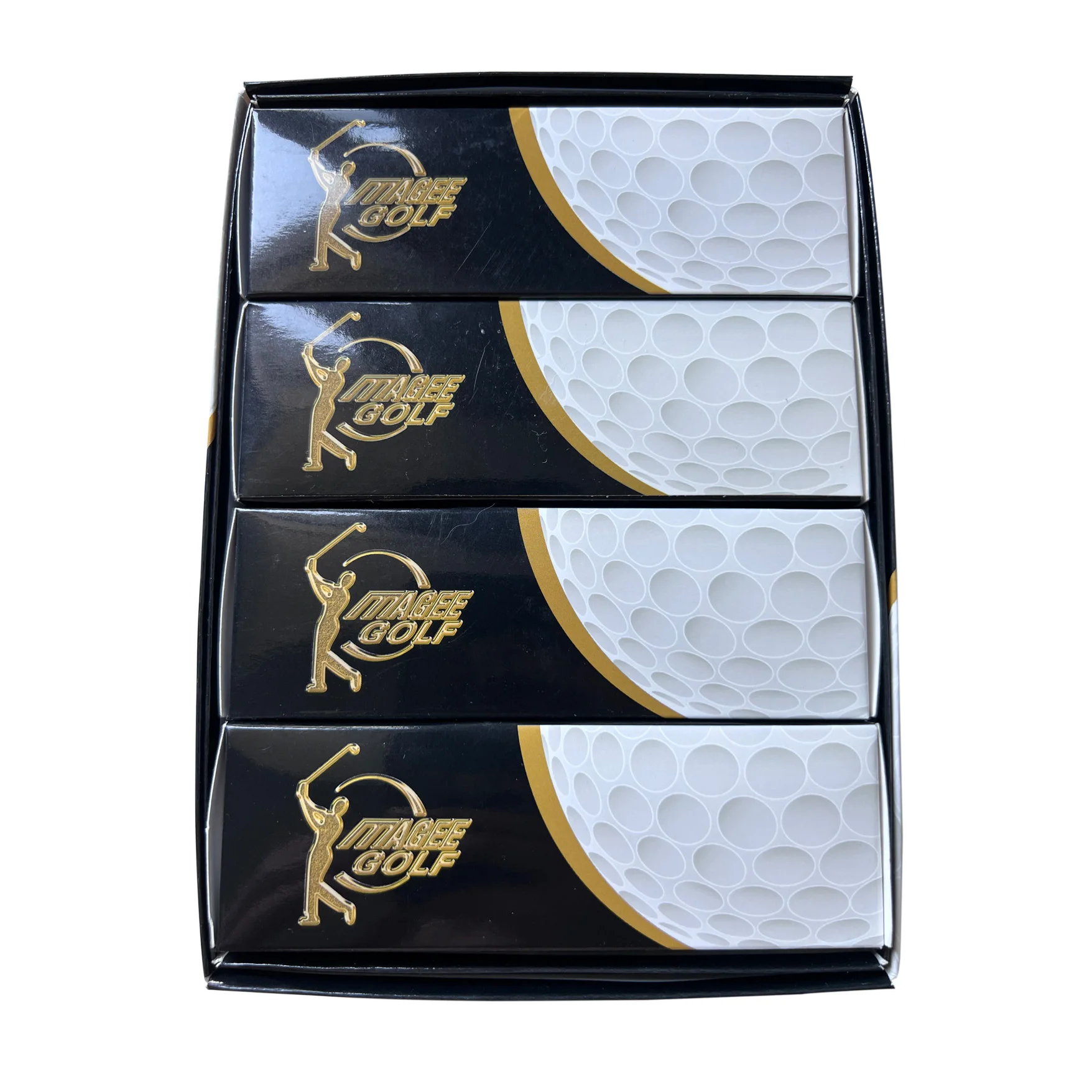 Quality Custom Box Package Long Distant Surlyn Golf Balls Cheap custom logo 2 layer practice ball