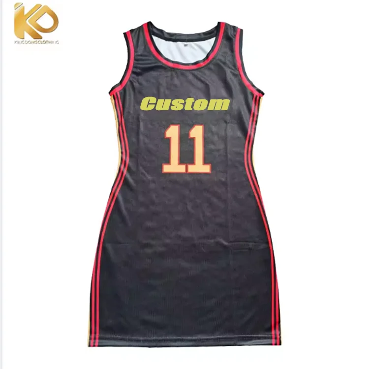 Custom Sexy White Pink 24 Basketball Jersey Dress for Women Fashion Uniform Dress Sportswear 1men Polyester Sets Custom Designs