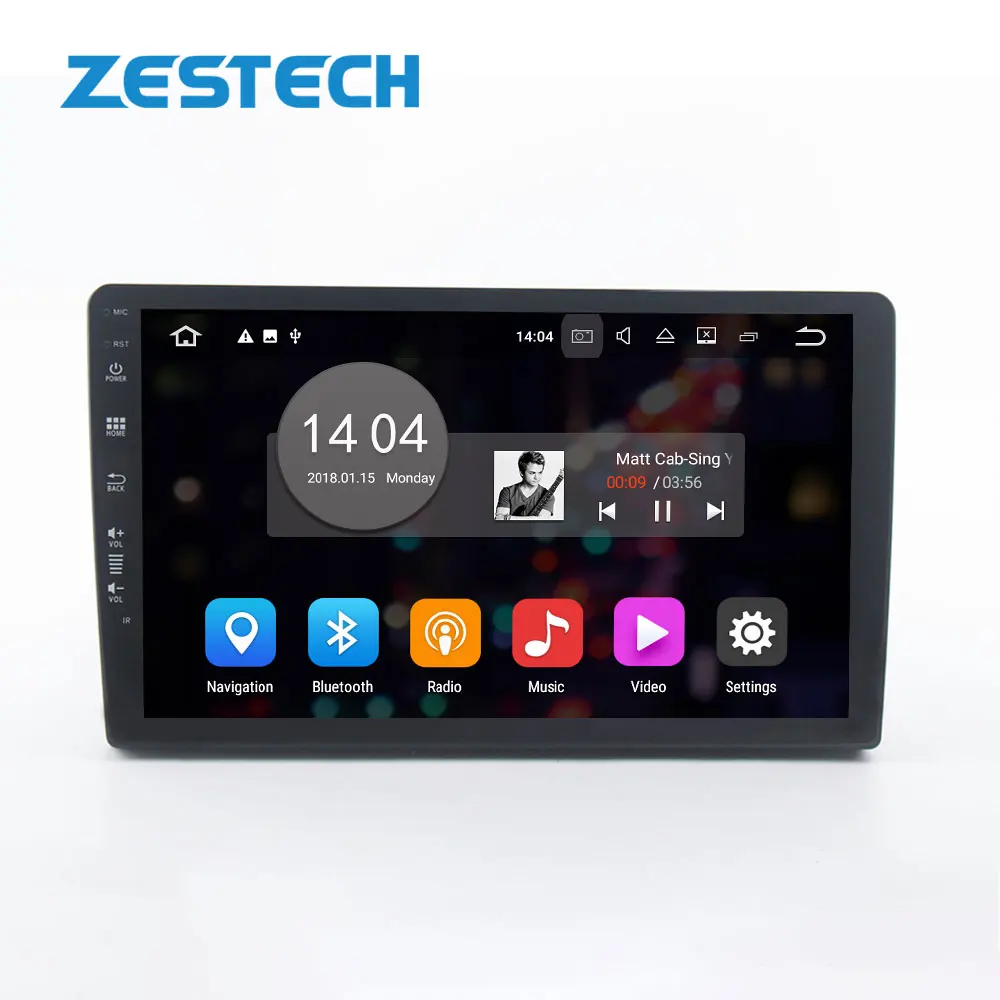 Автомобильный мультимедийный dvd-плеер ZESTECH Factory MTK 8667 universal 8 core 8GB + 128GB1280*720 2.5D IPS радио WIFI USB DSP DAB