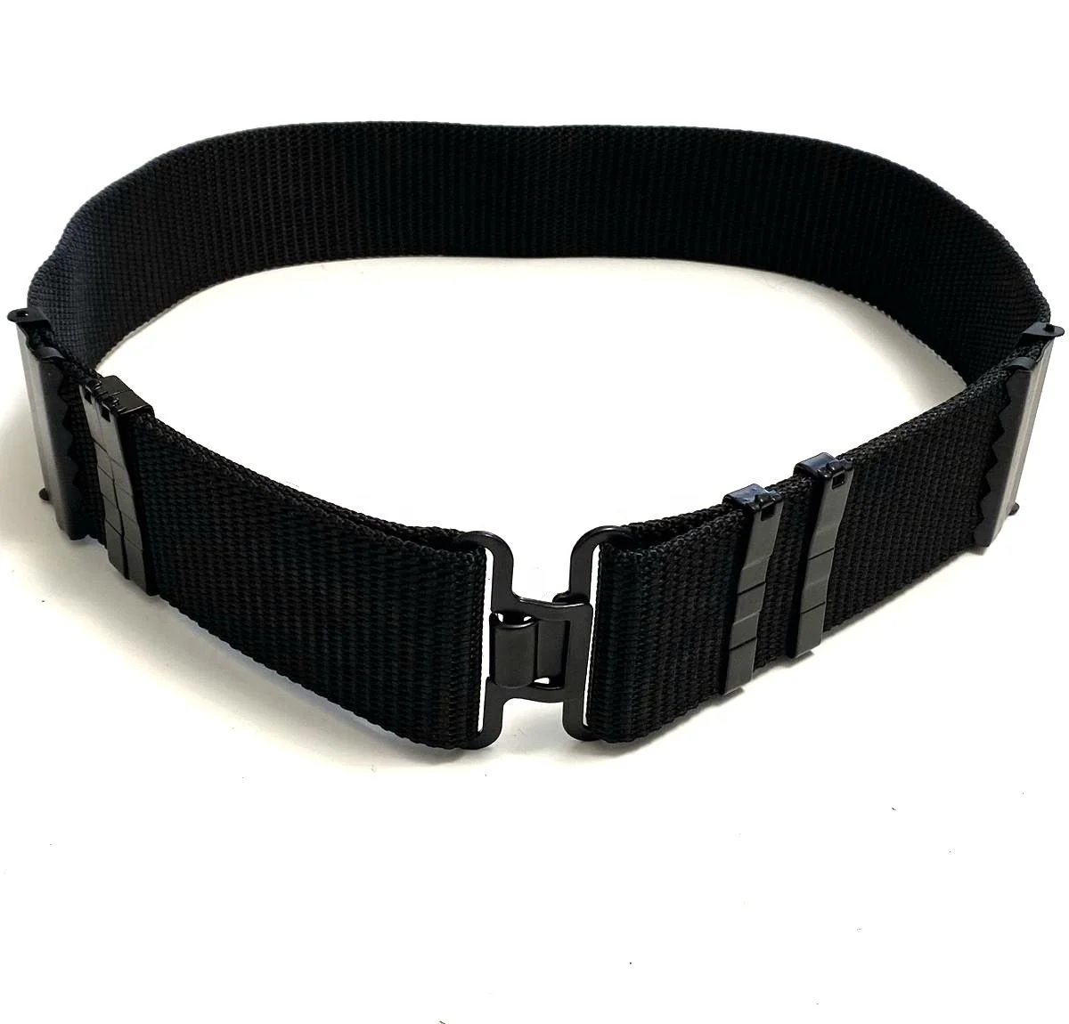 Heavy Duty Universal Adjustable Without Eyelet Waist Belt With Black Hook Buckle