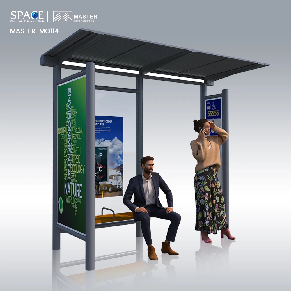 High Quality Manufacturer Outdoor Storage Shed Bus Shelter Stop