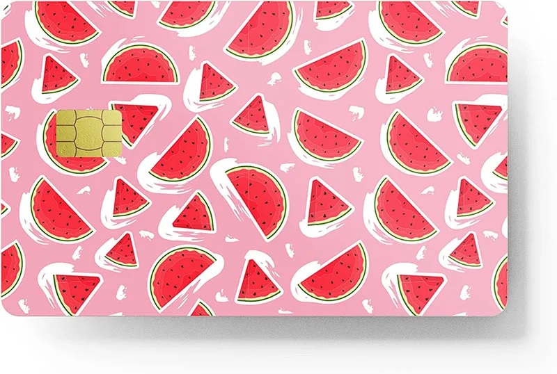 Low MOQ Waterproof Custom Wholesale Card Skin Nfc Protection Adhesive Characters Card Sticker For Debit Bank Cards
