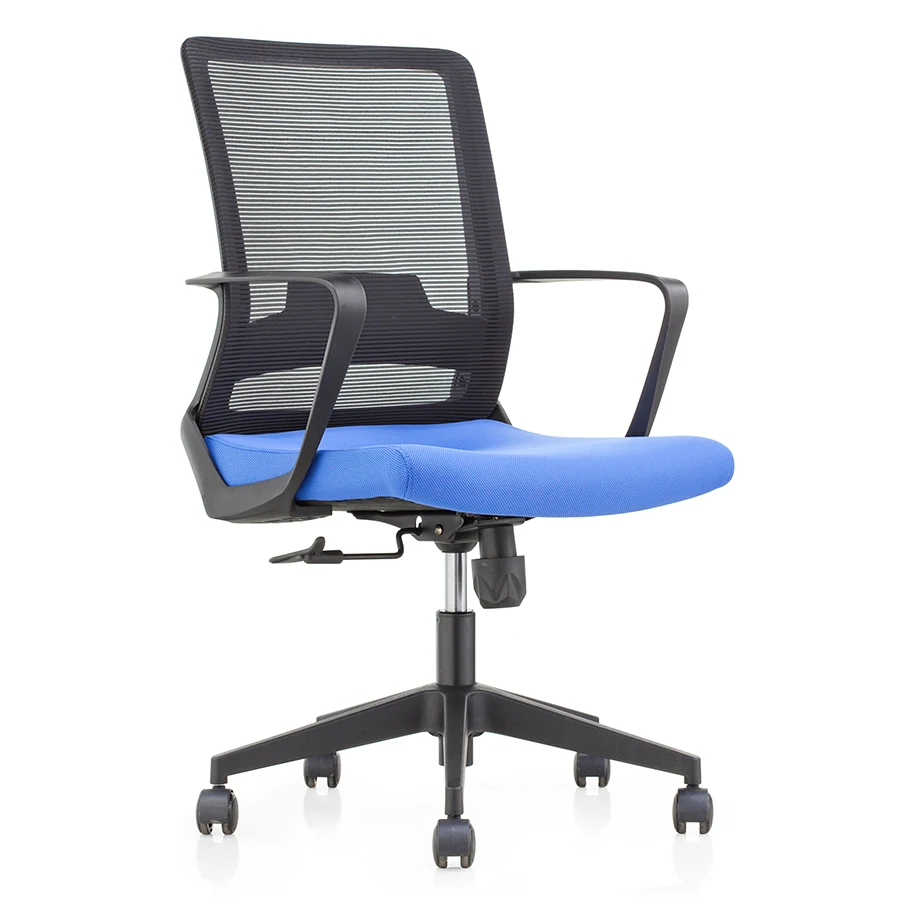 Wholesale Price Mesh Cover Fabric Seat Five Star Nylon Base Swivel Office Chairs For Workspace