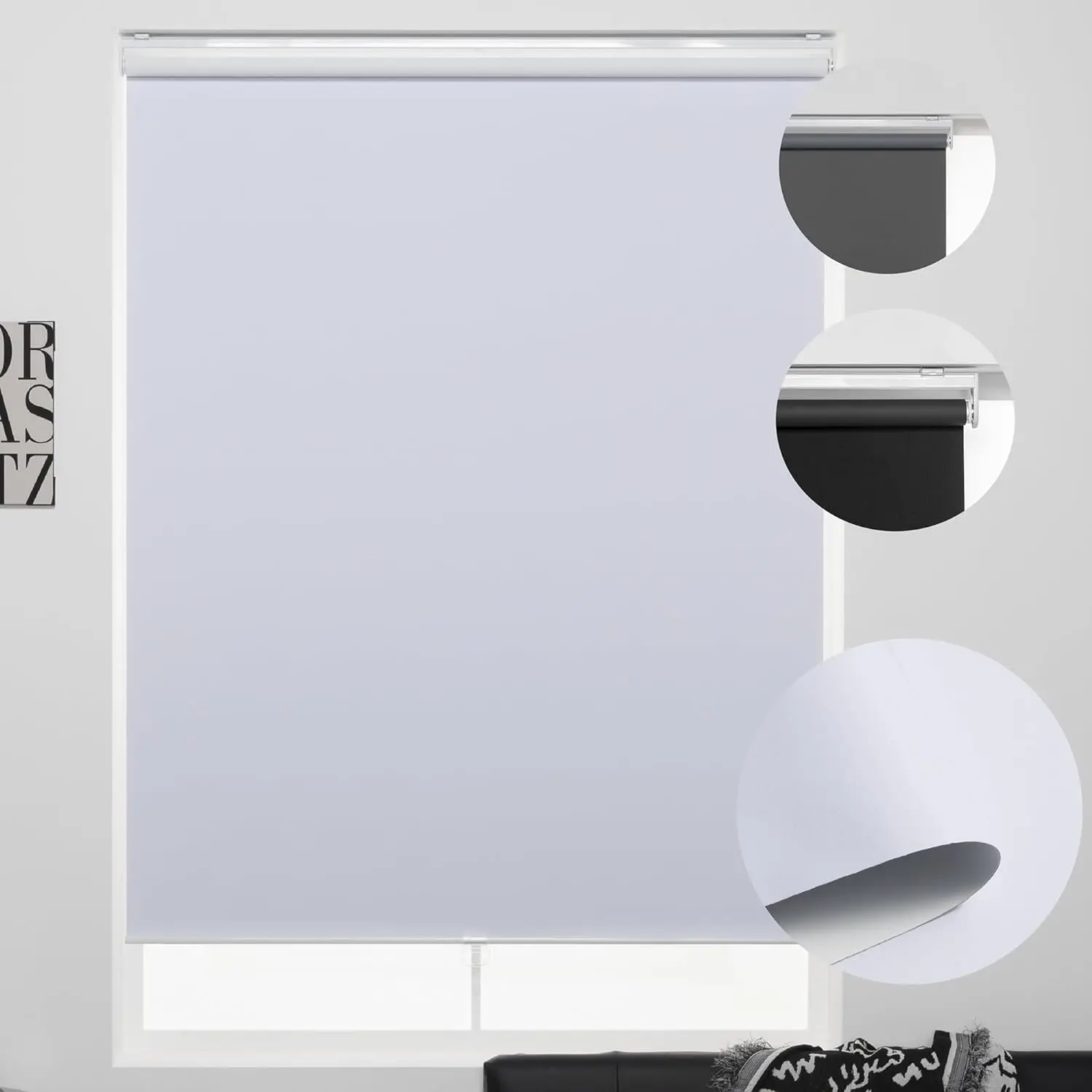 Wholesale Price 100% Blackout Waterproof Double Layers Roller Blinds For Window