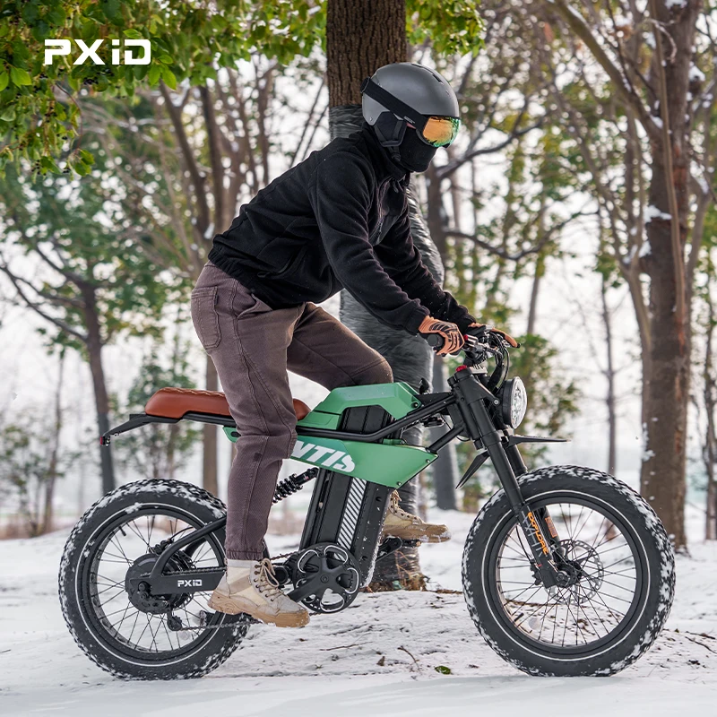 PXID MANTIS P6 Электрический велосипед 20-дюймовый толстый дорожный и вездеходный горный