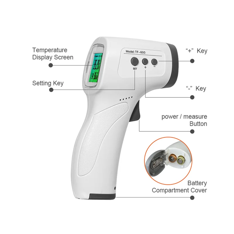 Wholesale high accurate Non-contact Thermometer IR infrared forehead body thermometer for baby