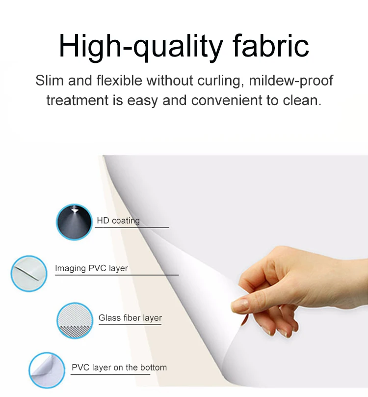 Портативный складной проекционный экран 60 72 84 100 120 дюймов для улицы и помещения, штатив с высоким качеством для встреч, Ro