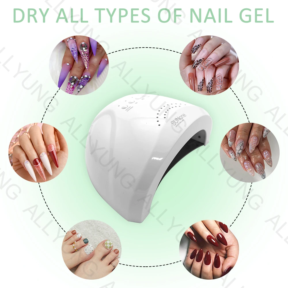 Professional 48W UV LED Nail Dryer Lamp Smart Manicure Equipment with 3 Gear Timer for Gel Polish Drying Electric Supply