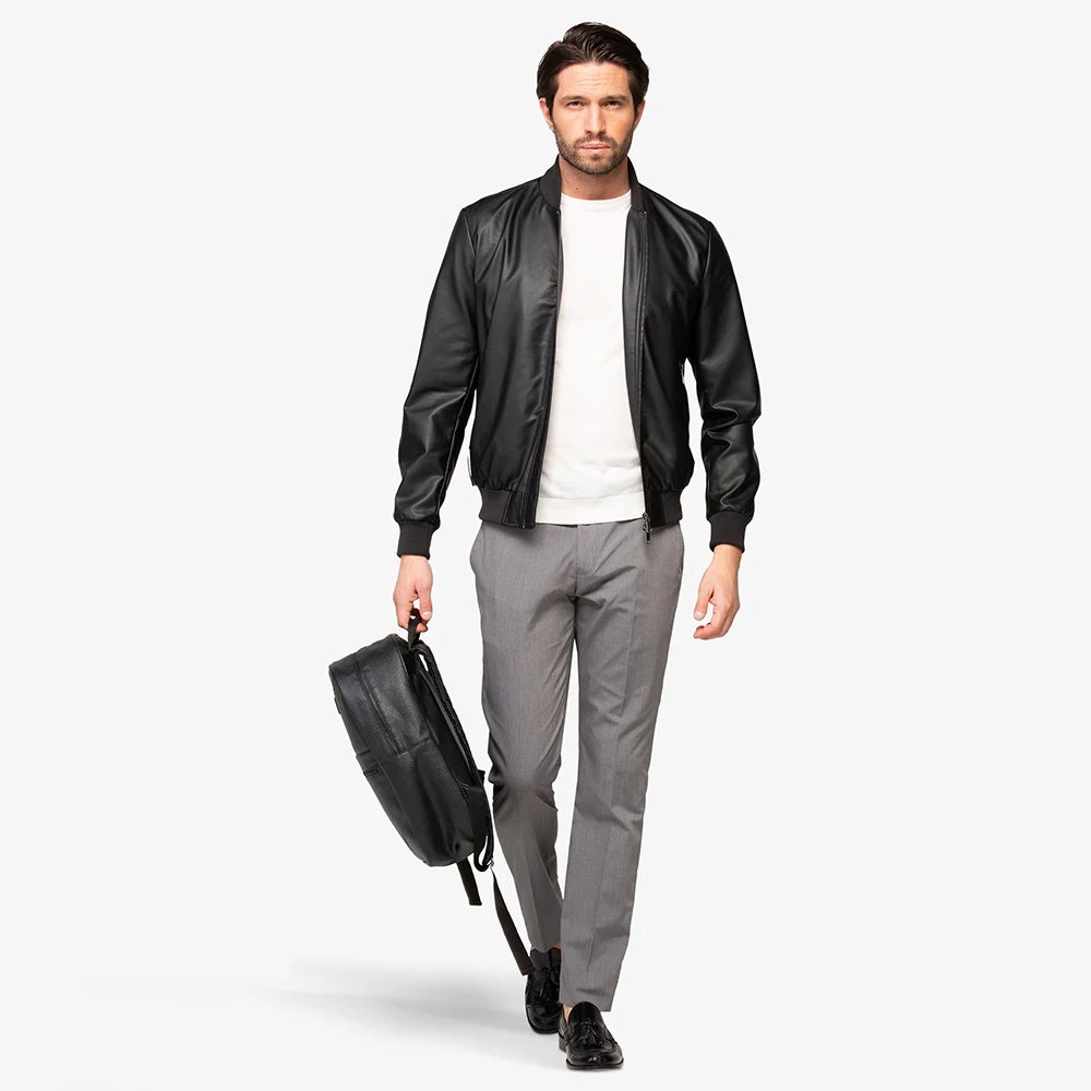 Premium Quality Italian Leather Jacket David Black Italian Leather Jacket Leather Jacket for Men