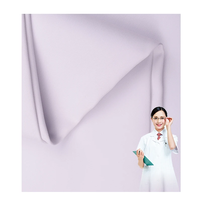 Hot Sell 93% polyester fiber doctor white coat hospital uniform anti-static medical fabric