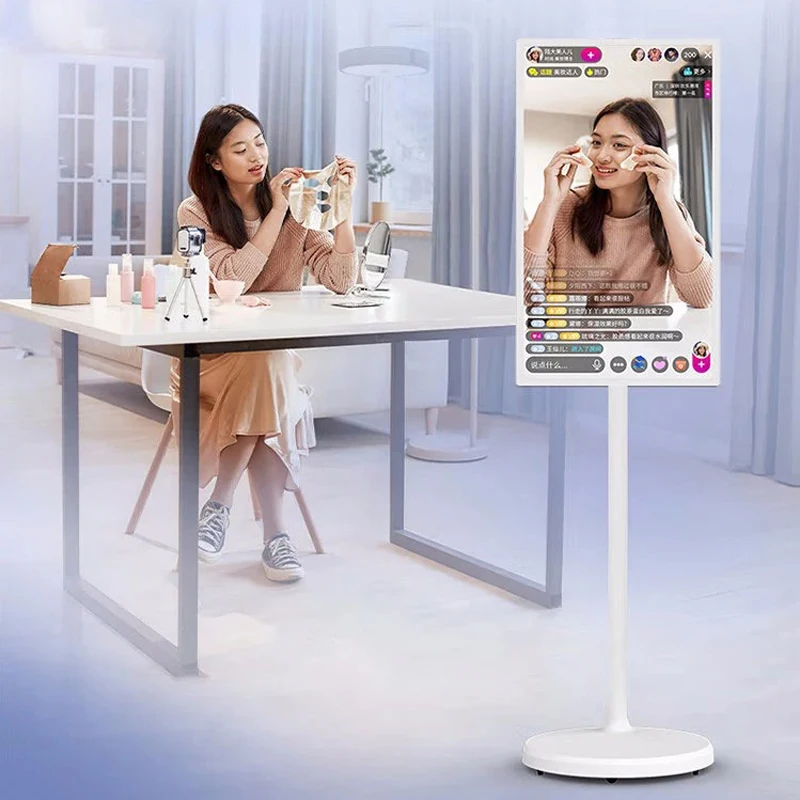 Free Rotation 21.5 Inch Android System Smart Gaming Monitor 60hz Touch Screen Floor Standing Smart Tv For Work Studying