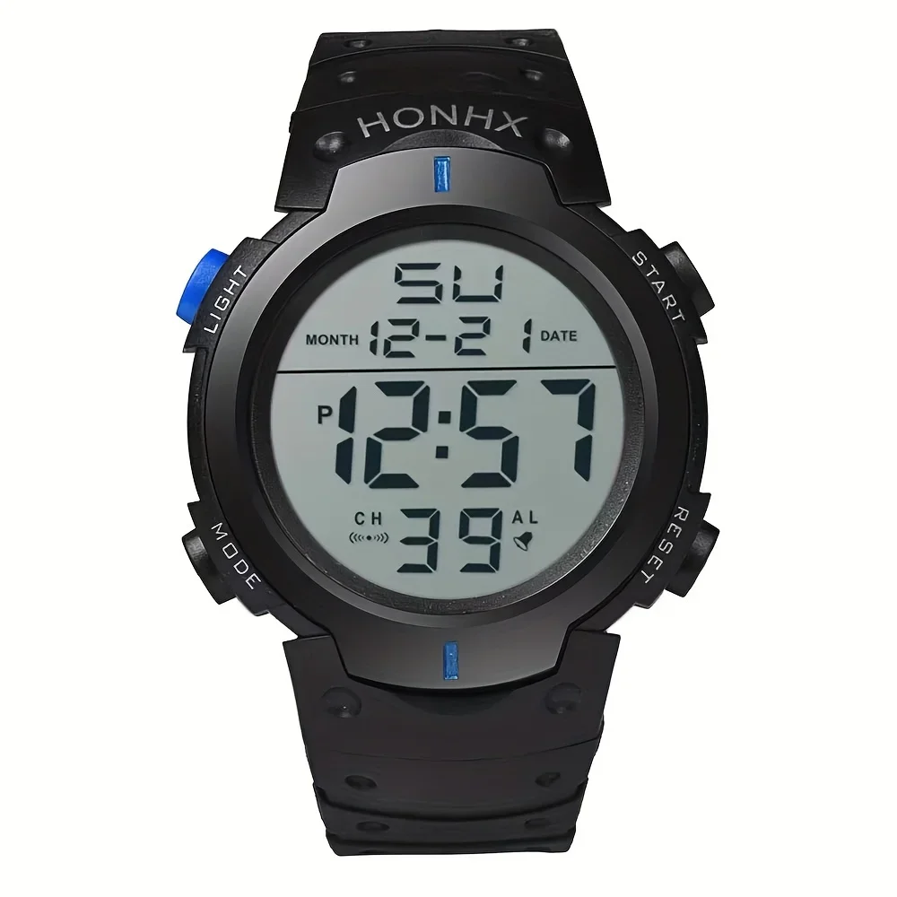 Stylish Round-Faced Digital Sports Watch for Students: Perfect Gift, Accurate & Comfortable