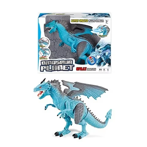 Child Puzzle Touch Remote Control B/O Electric Spray Head Swing Ice Dragon Dinosaur Toys Forward With Sound Light Action For Kid