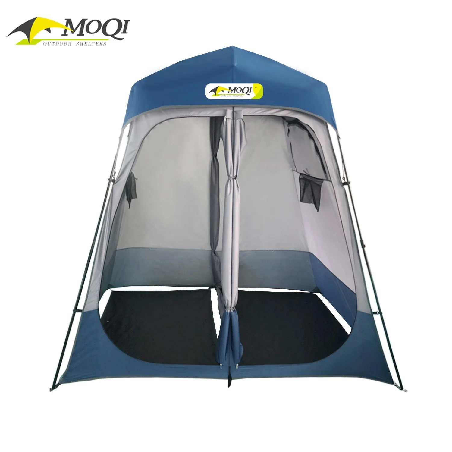 Pop Up Instant Portable Camping Privacy  Double  Room Shower Tent, 2 Rooms Camping Toilet, One Bathing Room and One Lavatory,