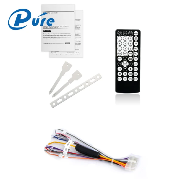 3' Colorful BT Car CD Player Universal Radio Sound System FM DVD VCD CD MP3 MP4