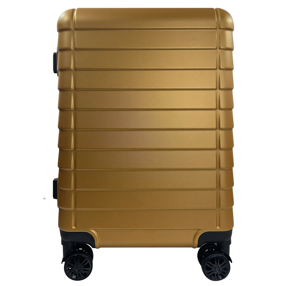High quality ABS zipper travel luggage waterproof custom logo trolley case low MOQ portable hard shell safety carry on suitcase