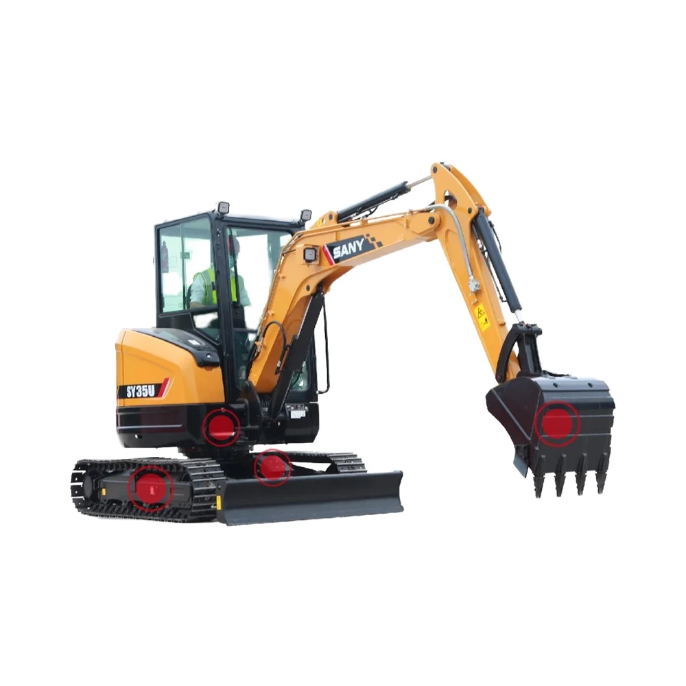 Cheap Price Used Sany Sy35U Mini Backhoe Crawler Excavator 1-2m³ Small Bucket Capacity For Farm Home Use In Tight Places