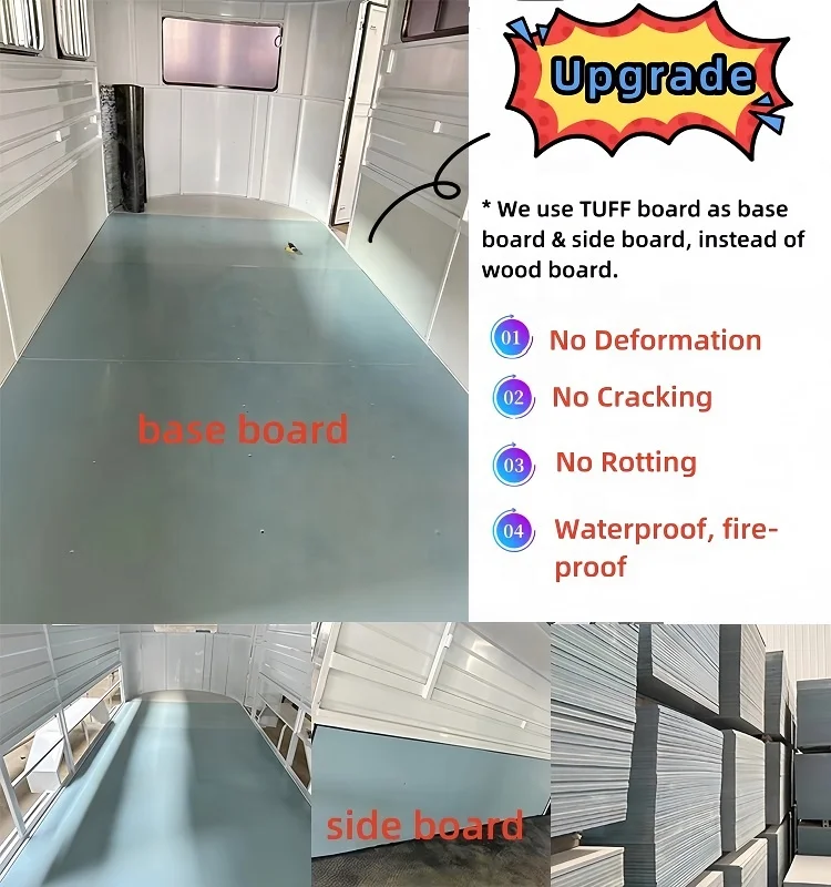 High Quality 4-Horse Angle Load Trailer with Saddle Box Australian Chinese Made Premium Horse Float