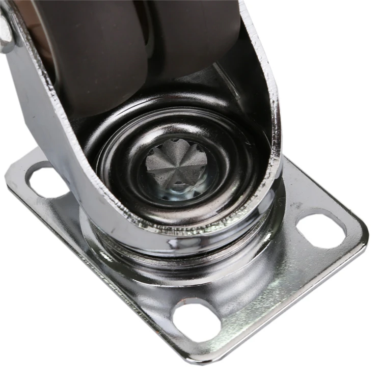 50mm diameter 2 inch office chair with threaded stem double casters