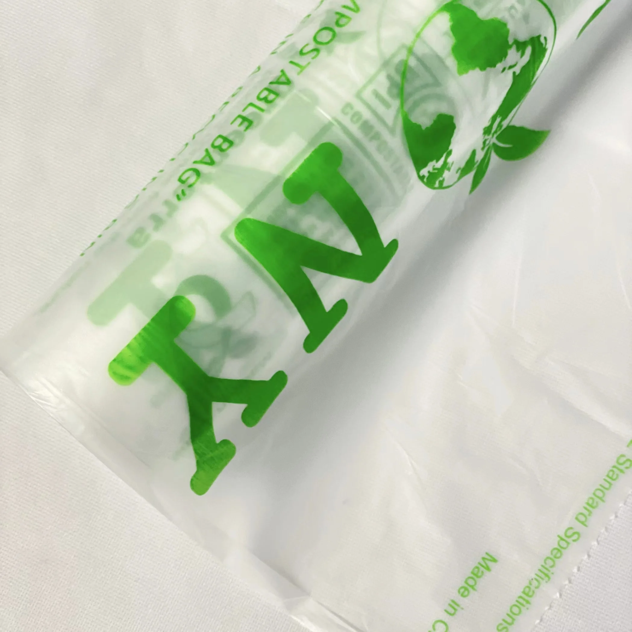 Wholesale OEM and ODM 100% Compostable Fruit And Vegetable Packaging Bag For Grocery Store Biodegradable vegetable bag