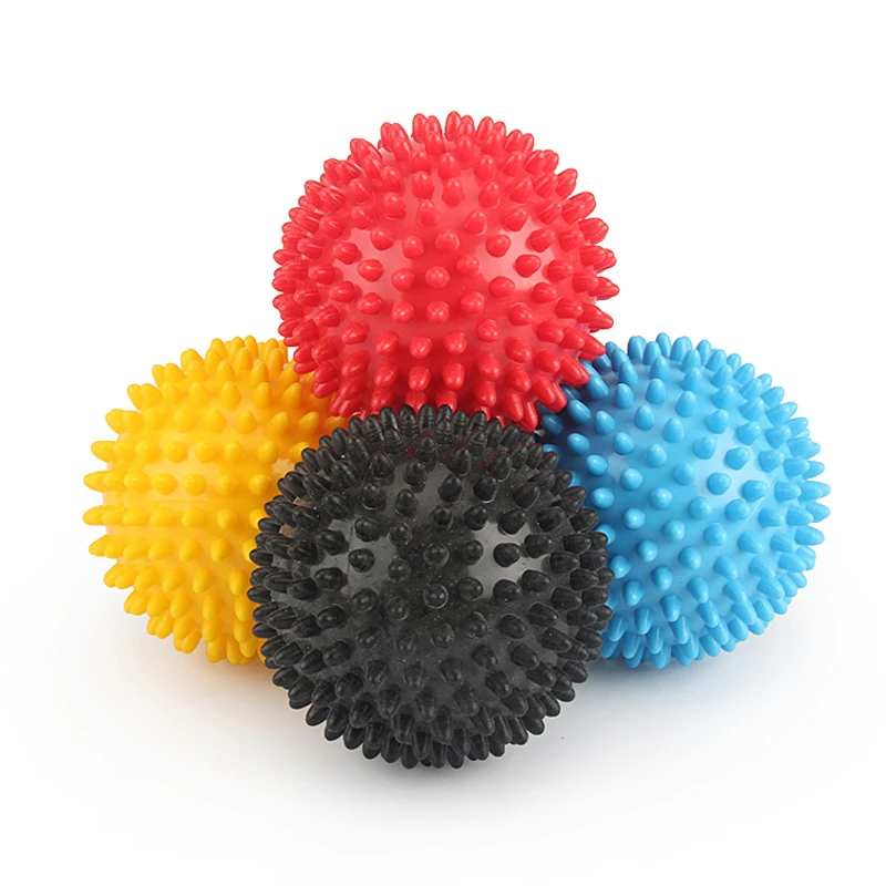 Low price body building gym Exercise Yoga Spiked Massager Roller spiky pvc mini yoga massage