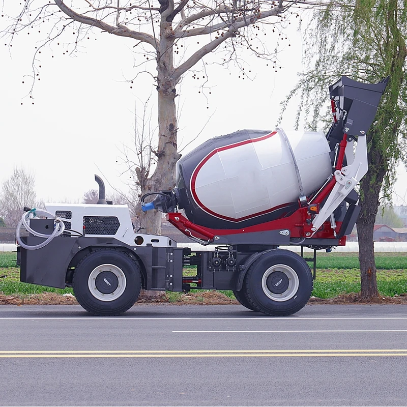 Небольшой мини самозагрузочный Бетономешалка