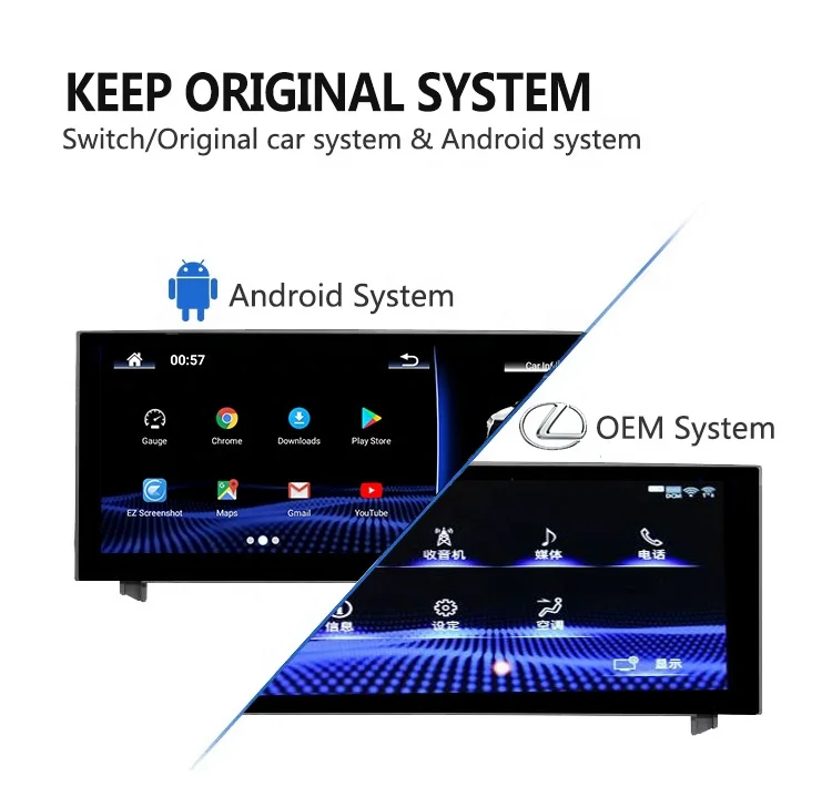 MCX 4G SIM 8 Core HeadUnit  Android Gps Navigation Hd Screen Mirror Interface for Lexus Rx350 Rx 330 350 2016 2017 2018 2019 RHD