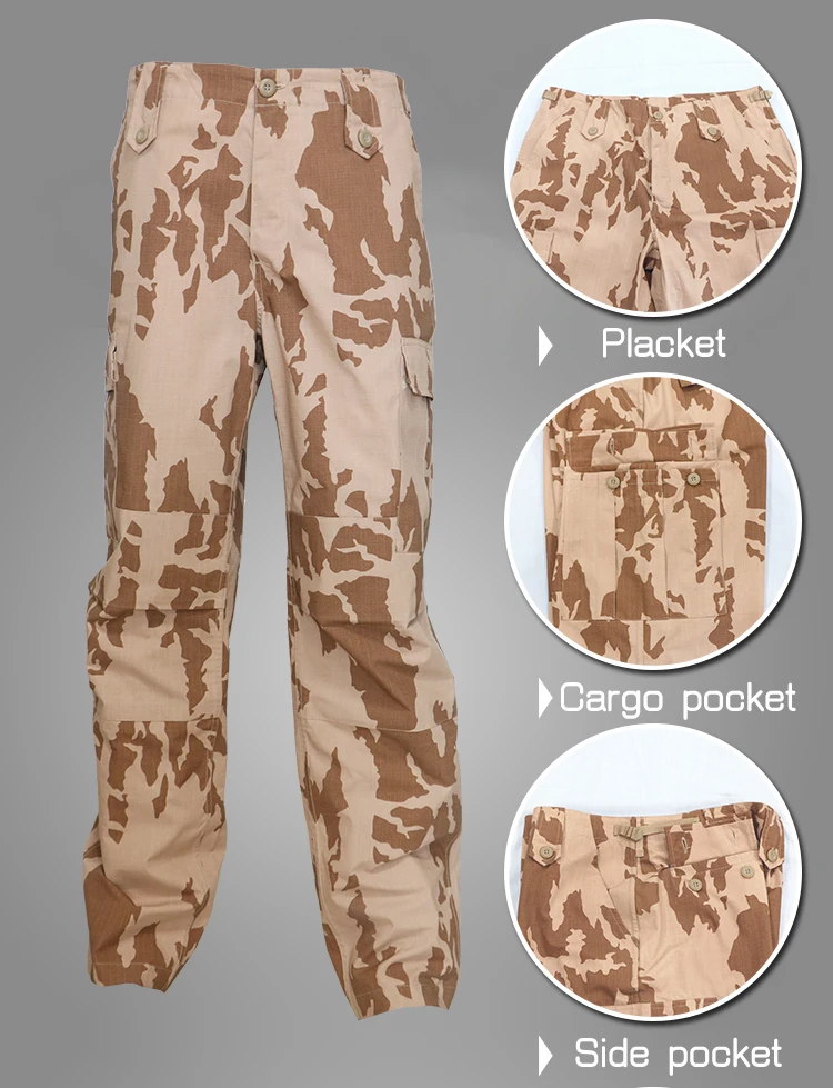 Desert Camouflage Printed Fabric For BDU Combat Uniform