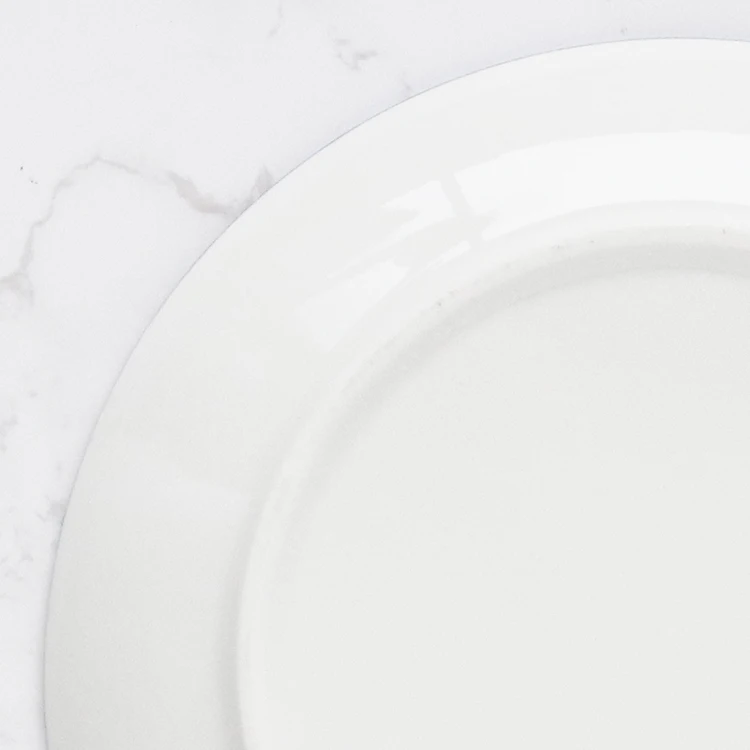 Exquisite tableware round mouth plate ceramic tableware dinner plate