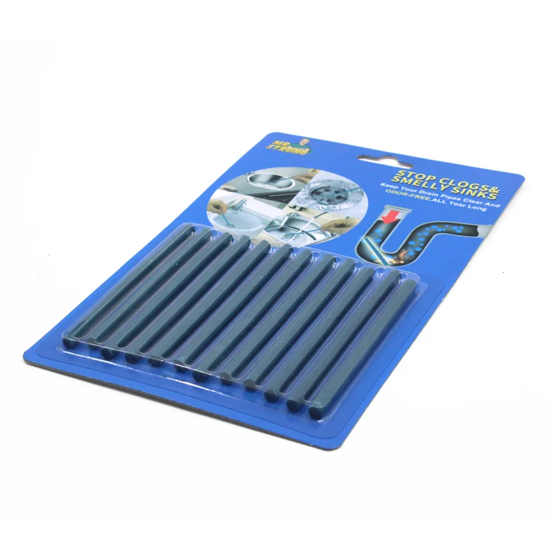 Drain cleaning and sanitation pipes sticks drain away cleaner