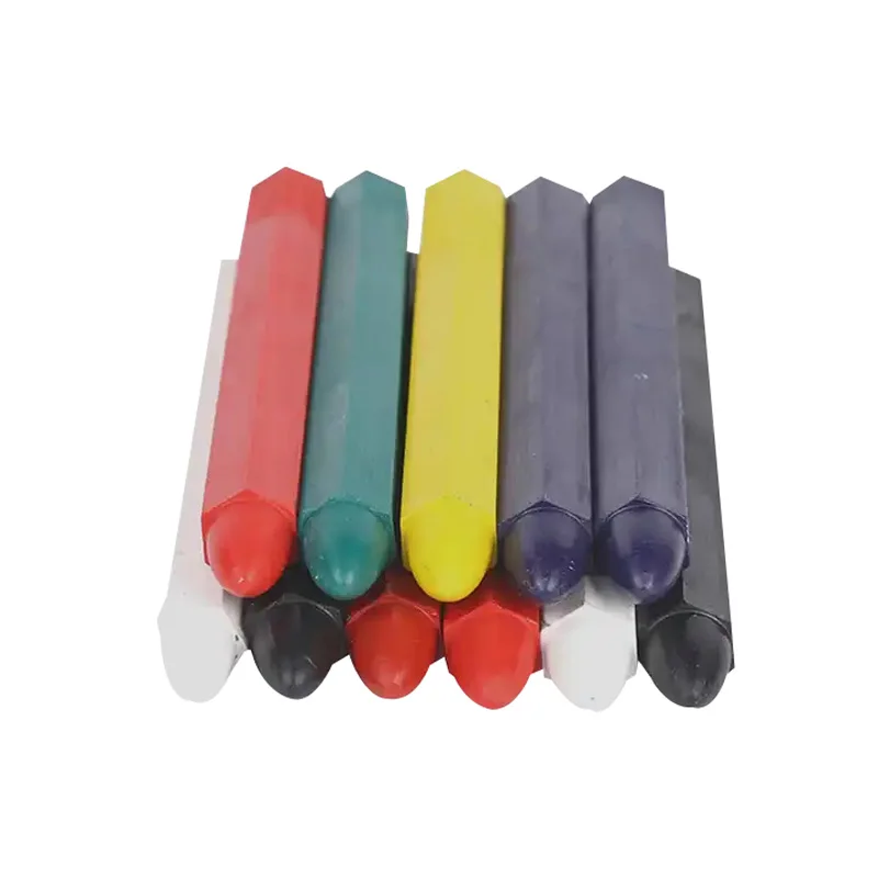 Custom Packing Yellow Black Red White Colors Wood Bath Lumber Industrial Marking Wax Crayons Set