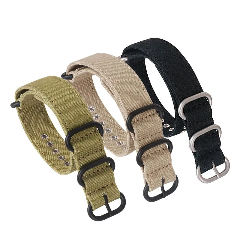 PVD Ring Custom 2.0mm Thick Style Canvas Watch Strap
