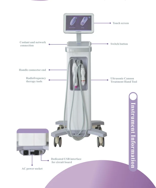 The fifth generation of Flx nitrogen cooling anti-aging RF facial skin pulling, firming and rejuvenating beauty machine