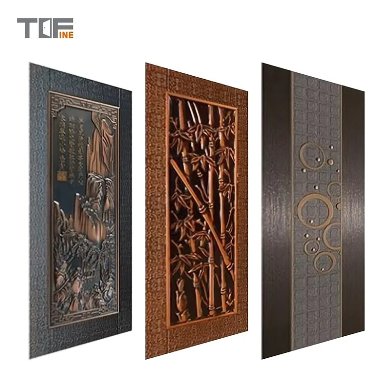 Factory Wholesale Custom Metal Steel Door Skin Decorative Interior Exterior Door Skin Panels