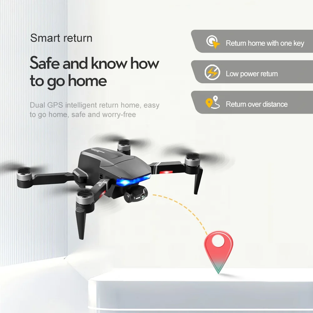 2022 Hot selling S7S drone camera 4K HD mini quadcopter 1km flight time 3-axis gimbal rc drone