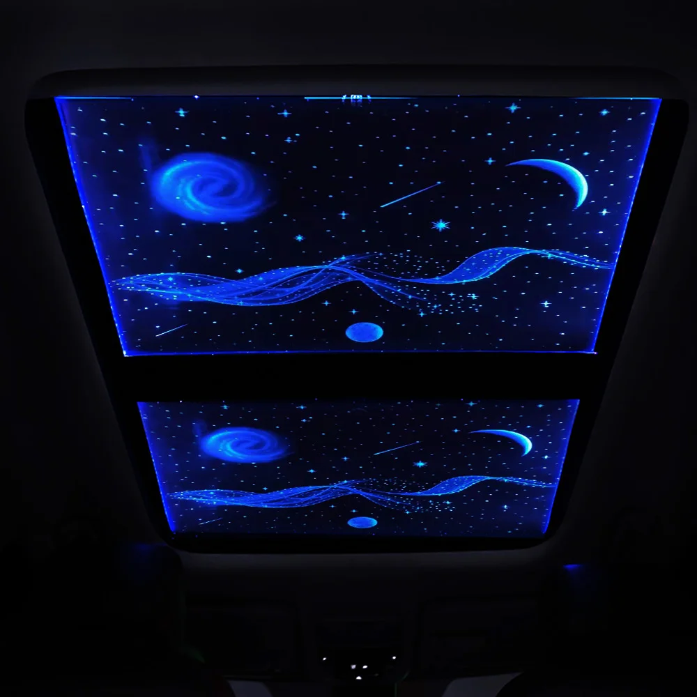 Multi-colour Various options car decorative lights interior ambient light panoramic sunroof starlight film top, car accessories