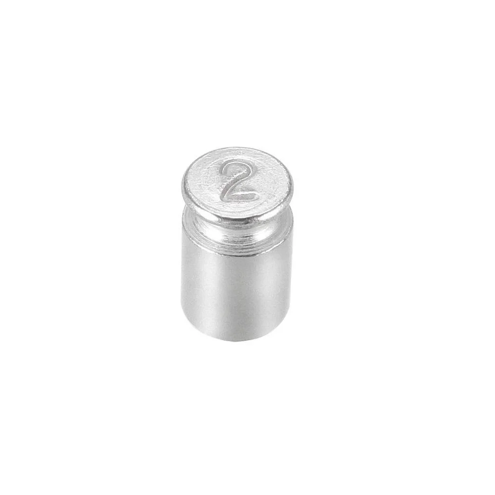 Professional supplier Precision M1 Class 2g Grams Chrome Plating Steel Scale Calibration Weights Set For Digital Balance Scales