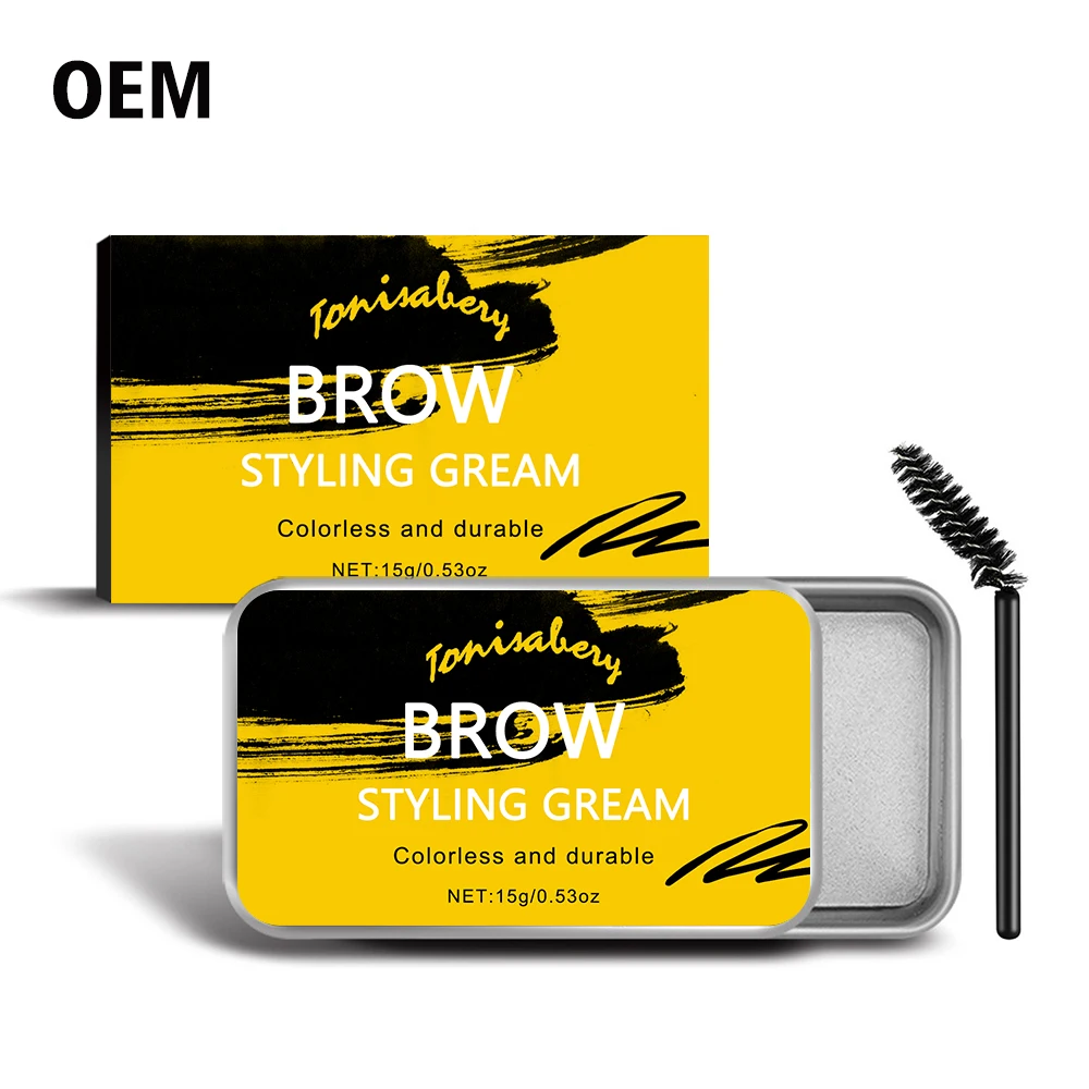 
3D Feathery Brows Makeup Gel Waterproof Soap Brows Long Lasting Eyebrow Setting Cream Pomade Cosmetic 