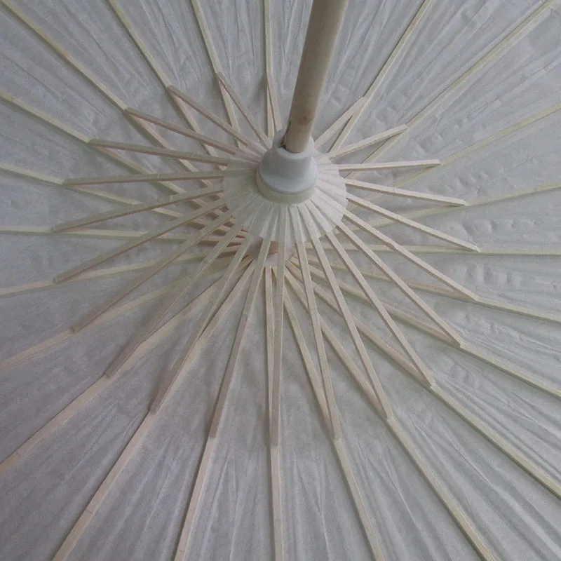 32 Inch Bridal Bridesmaid White Umbrella Diameter 84cm Paper Parasol Party Wedding Favor Summer Shade