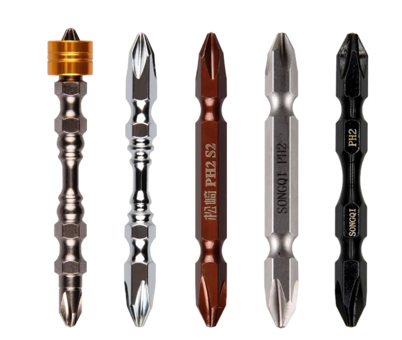 PH2 Single/ Double End Head Magnetic with Coils Screwdriver Bit Hex Bit Hand Machine Tools Screwdriver Bit