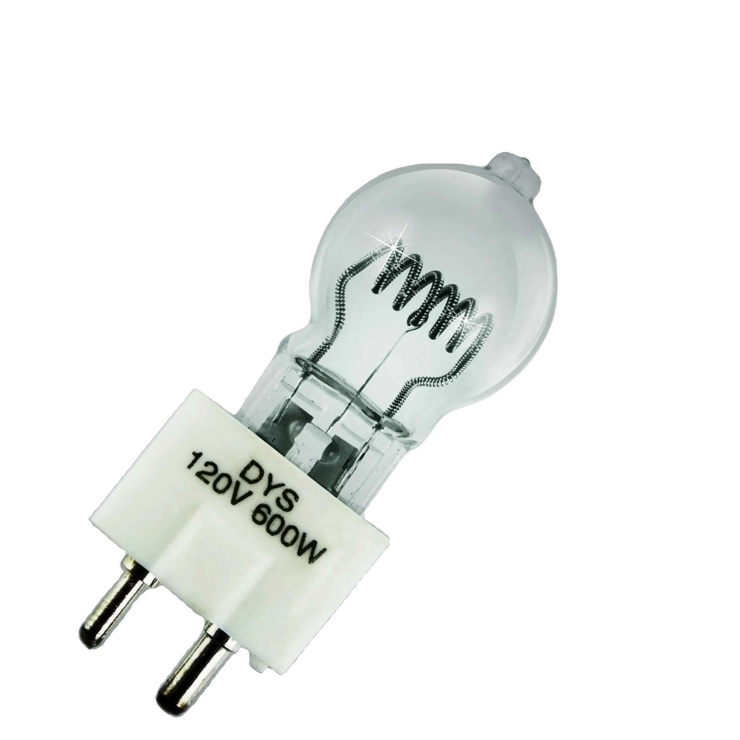 DYS 120V 600W GZ9.5 Photo Optic Halogen Quartz Glass Bulb for Stage and Studio