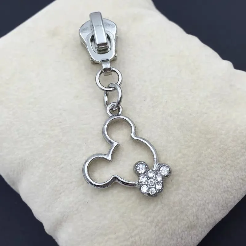 Gold color mouse zipper pull zipper sliders for bags