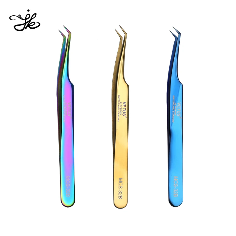 Cheap Eyelash VETUS Tweezer Set MCS-5B MCS-12 MCS-18 MCS-19 MCS-20 MCS-31B MCS-32B MCS-16-7B