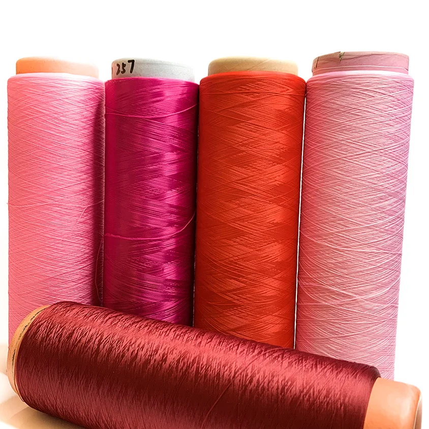 DTY China Factory Manufacturer NIM Navy blue Dope Dyed Wholesale Price Knitting and Weaving SD polyester yarn