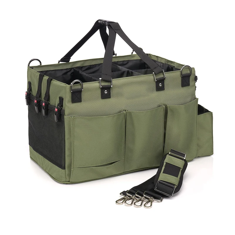 Large Wearable Cleaning Handle Caddy Organizer Waist Straps Shoulder Supply Cleaning Caddy Bag