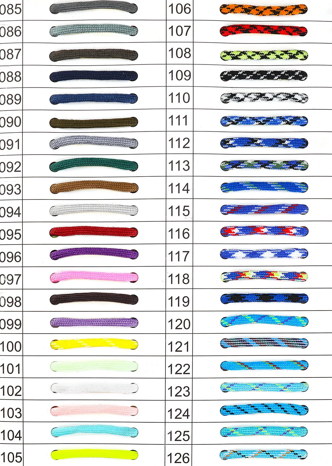 Multicolor 7 strands 550 paracord 31 meters 750 100FT braided nylon paracord polyester paracord 4mm
