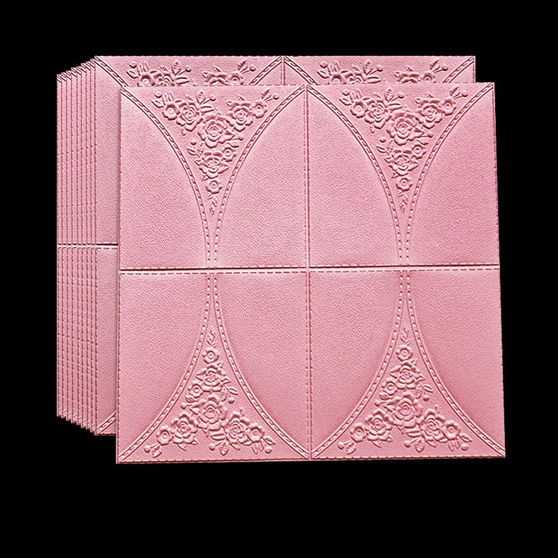 
beautiful 3d pe foam wall sticker self-adhesive wall panels wallpaper for home 